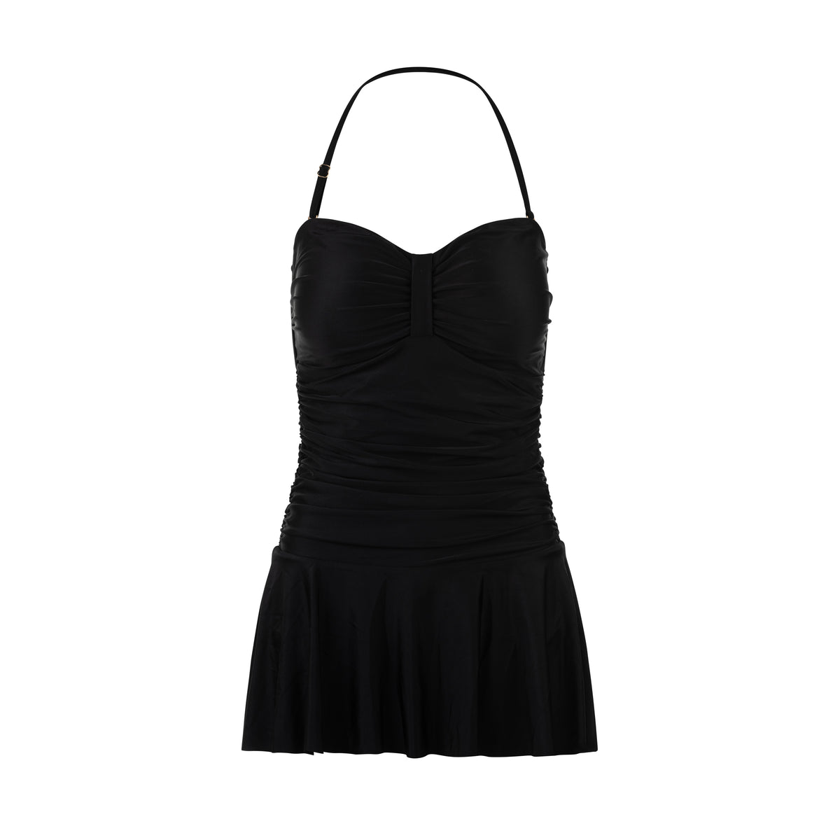 Bora Bora Gathered Swimdress Black – Seaspray Swimwear