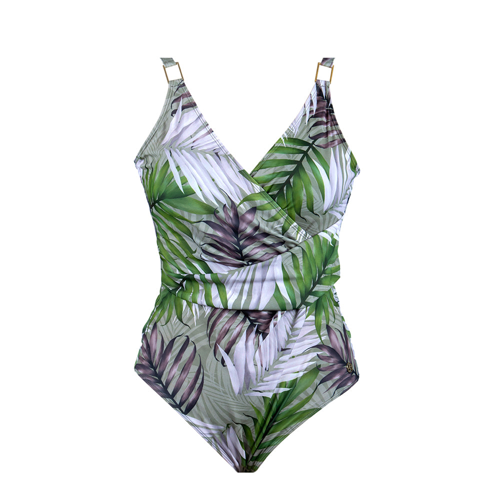 Hawaii Palm Classic Draped Strap Swimsuit – Seaspray Swimwear